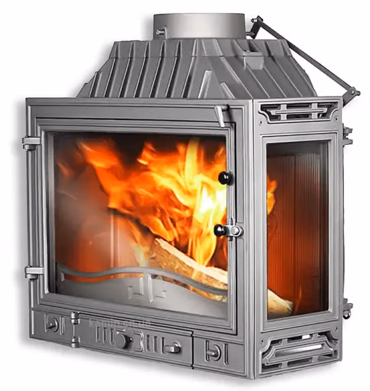 Камінна топка KAWMET W4 PB (14.5 kW) праве бокове скло