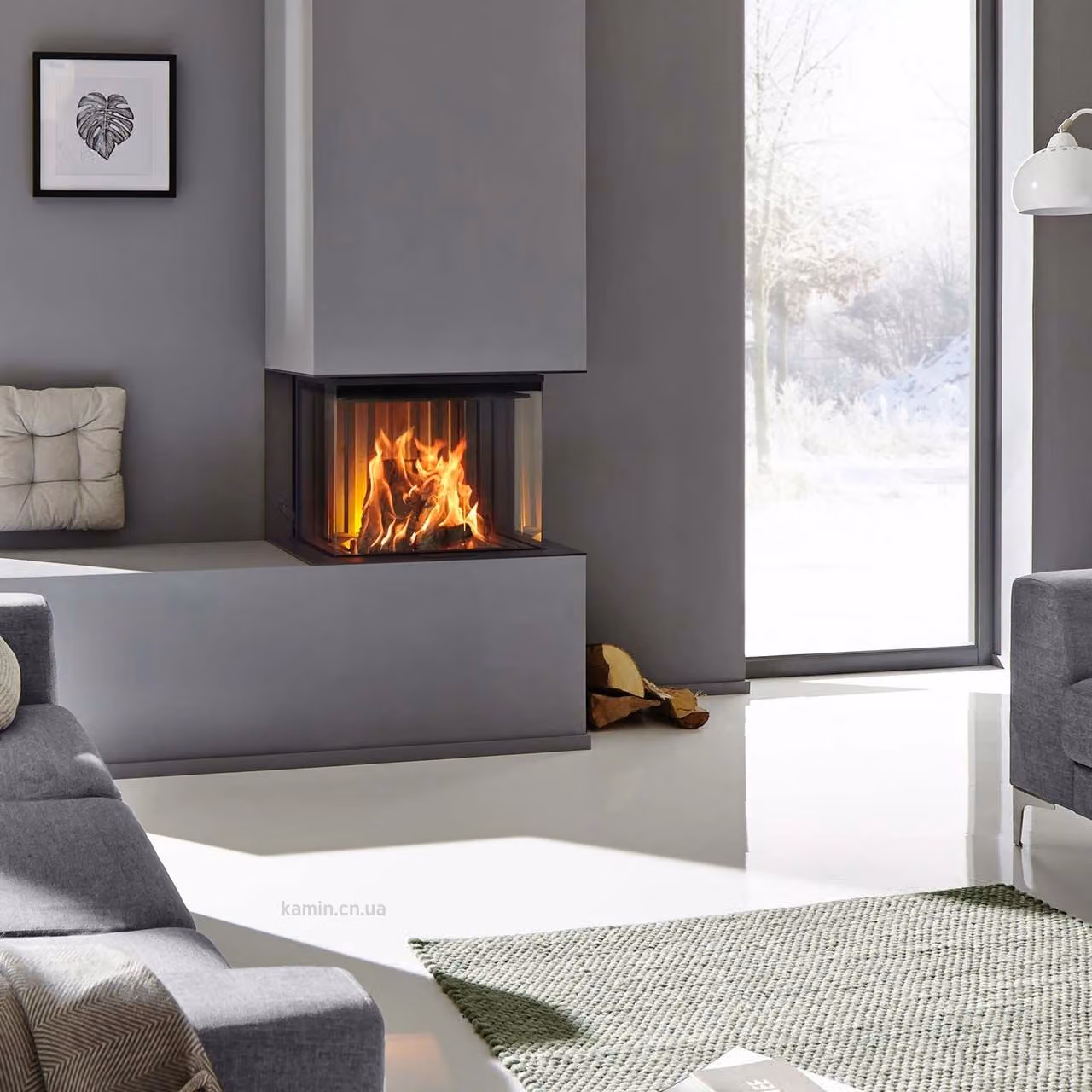 Камінна топка Spartherm Premium A-3RL-60h тристоронній камін