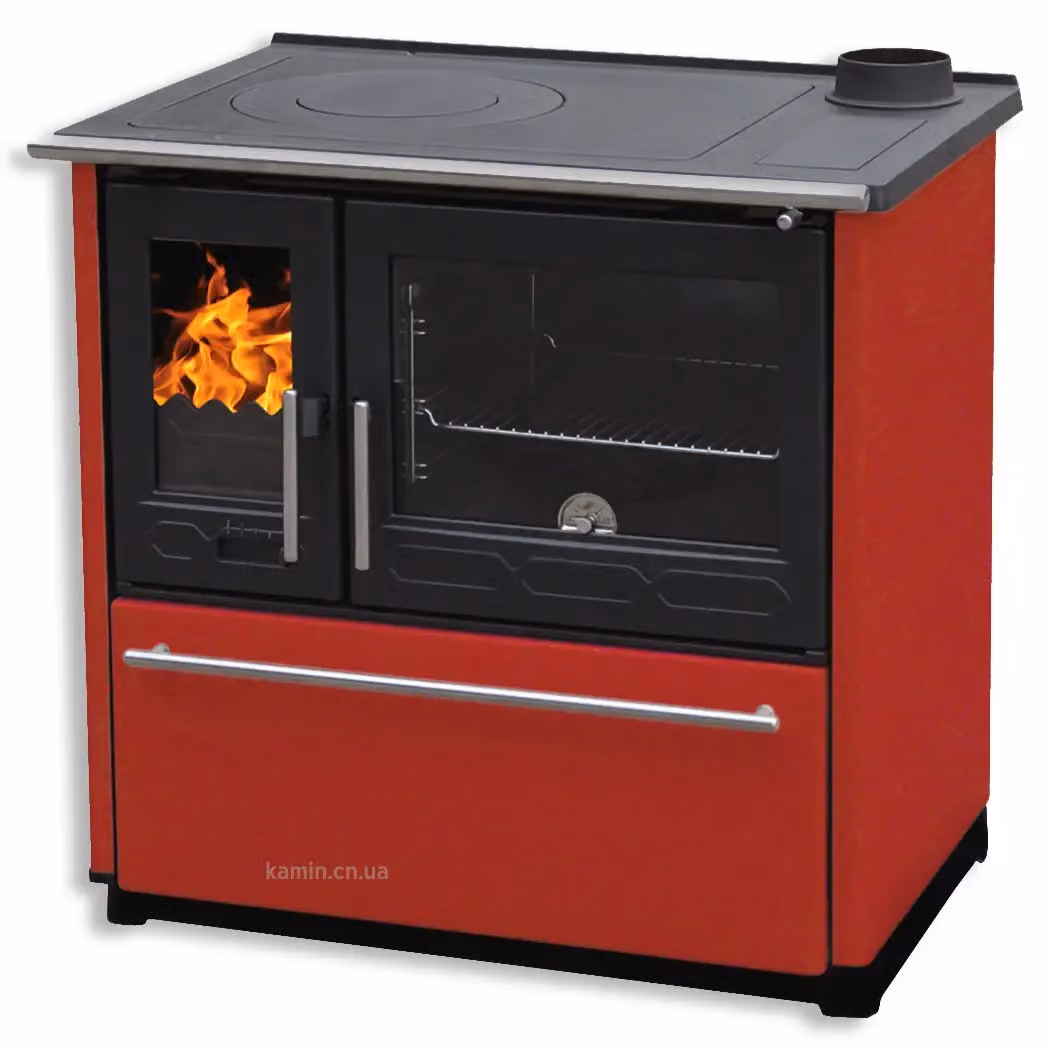 Опалювально варильна піч Plamen Glas 850 red