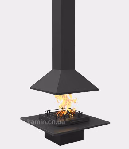 Відкритий камін Traforart Vulcano central