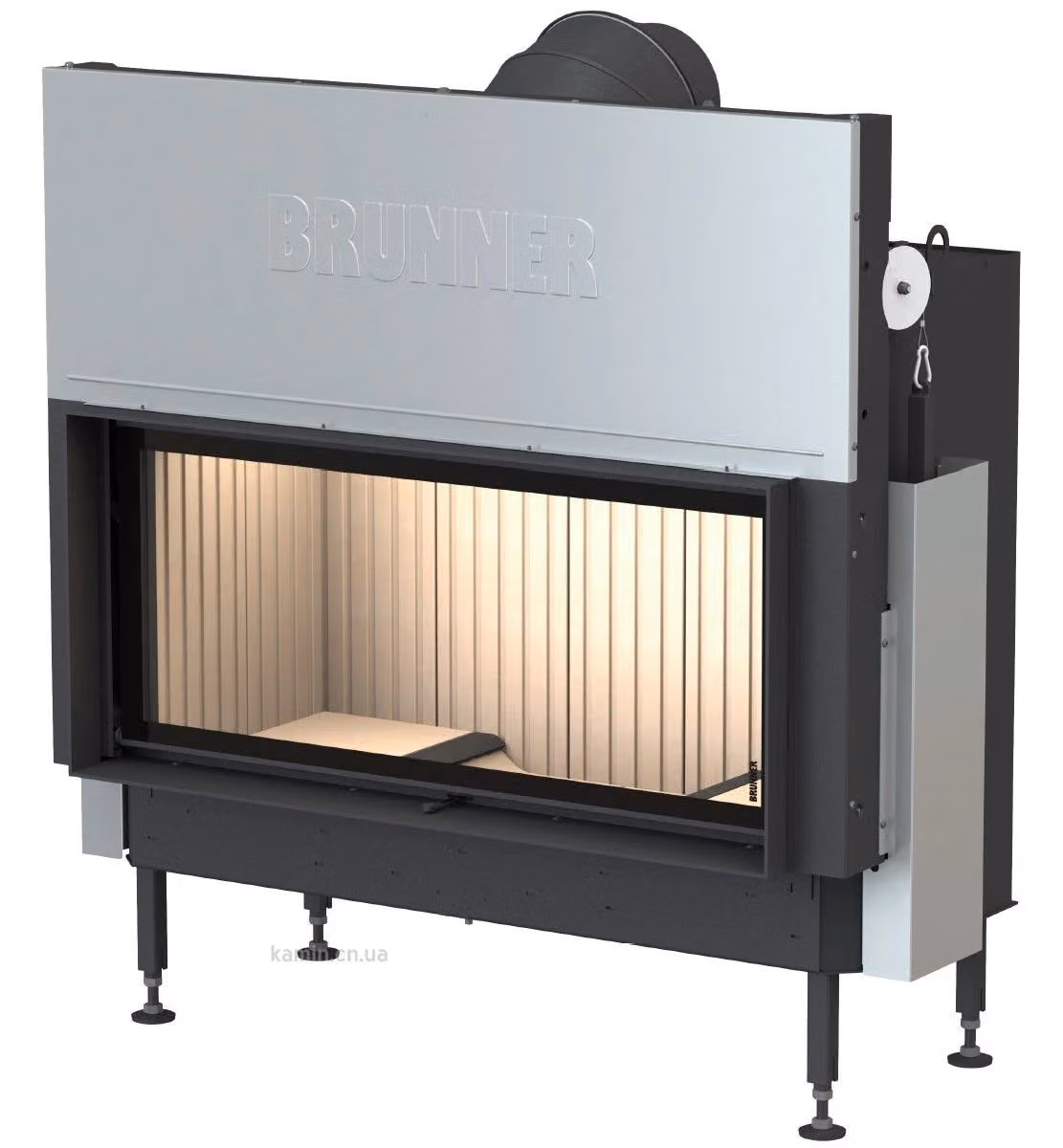 BKH 5.0 flat 42-98 ST камін прямий з розсувними дверцятами