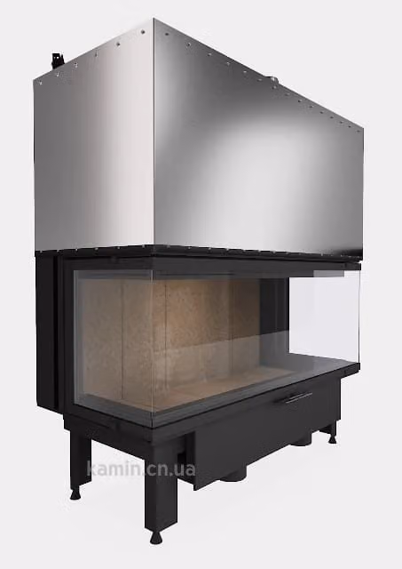 Тристоронній камін Pi Minimal 140