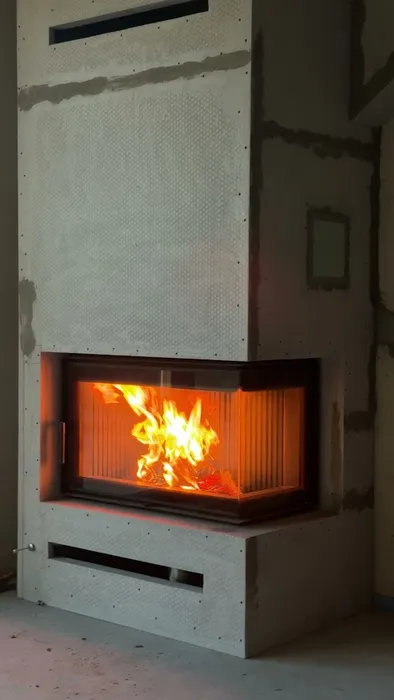 Камінна топка M-FIRE 80 кутова права (17kW)