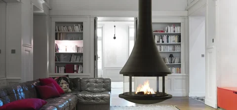 Центральний підвісний камін Bordelet ZELIA 908 із шовкографією — фото 2