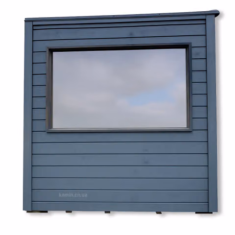 Баня модель КУБ з пічкою на дровах