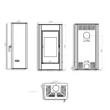 Сталева піч BOKAR Aston ST 4380 ( 9,0 кВт ) white ceramatex — фото 13