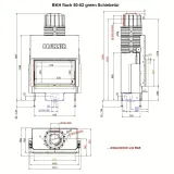 BKH 5.0 flat 50-82 ST Камін прямий з розсувними дверцятами — фото 5