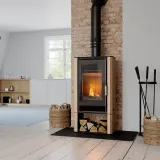 Сталева піч BOKAR Aston WD 4380 ( 9,0 кВт ) white ceramatex — фото 14