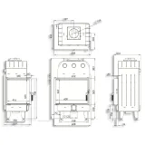Камінна топка BOKAR 655047 L (14,5 kW ) white ceramatex — фото 9