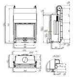 Повітряна камінна топка Gavryliv&Sons 90x75 гільйотина — фото 3