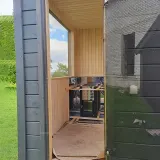 Баня модель КУБ з пічкою на дровах — фото 6