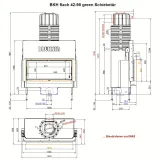 BKH 5.0 flat 42-98 ST камін прямий з розсувними дверцятами — фото 6