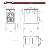 Чавунна піч Dovre 40CBS — фото 16