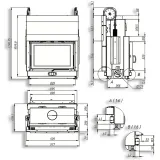 Повітряна камінна топка Gavryliv&Sons 80x52 тунельна гільйотина — фото 2