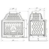 Камінна топка KAWMET W17 Panorama (16.1 kW) EСO — фото 8