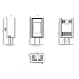 Сталева піч BOKAR Aston FD 4380 ( 9,0 кВт ) white ceramatex — фото 14