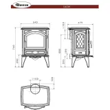 Чавунна піч Dovre 540 W — фото 14