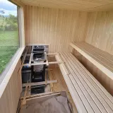 Баня модель КУБ з пічкою на дровах — фото 4
