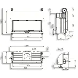 Повітряна камінна топка Gavryliv&Sons 142x52 гільйотина — фото 3