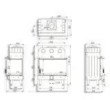 Камінна топка BOKAR 8550457 R (17,0 kW ) white ceramatex — фото 9