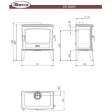 Чавунна піч Dovre TAI55 WD — фото 23