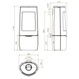 Чавунна піч Dovre BOLD 400 — фото 5