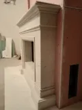 Портал камінний Мадрид з натурального мармуру з фартухом — фото 20
