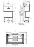 Камінна топка Spartherm Arte 3RL-80h трьохсторонній камін — фото 3