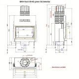 BKH 5.0 flat 50-82 ST Камін прямий з розсувними дверцятами — фото 6