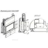 Повітряна камінна топка Gavryliv&Sons 120x80 гільйотина — фото 5
