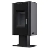 Сталева піч BOKAR Aston FD 4380 ( 9,0 кВт ) black ceramatex — фото 1