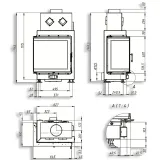 Повітряна камінна топка Gavryliv&Sons 64x39x62 кутова — фото 2