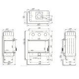 Камінна топка BOKAR 855047 L (17,0 kW ) white ceramatex — фото 8