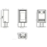 Сталева піч BOKAR Aston FD 4380 ( 9,0 кВт ) black ceramatex — фото 13