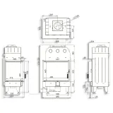 Камінна топка BOKAR 655047 L (14,5 kW ) black ceramatex — фото 9