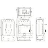 Камінна топка BOKAR 7050 (15,2 kW ) black ceramatex — фото 9