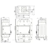 Камінна топка BOKAR 755047 L (15,2 kW ) black ceramatex — фото 9