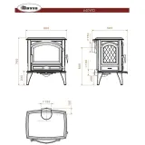 Чавунна піч Dovre 640 WD — фото 11