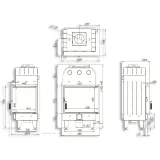Камінна топка BOKAR 655047 R (14,5 kW ) white ceramatex — фото 9