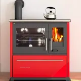 Опалювально-варильна піч Plamen 850 Glas — червона емаль — фото 18