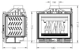 Камінна топка Uniflam 600 PLUS с шибером арт 607-597 — фото 2