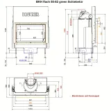 BKH 5.0 flat 50-82 ST Камін прямий з розсувними дверцятами — фото 4