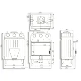 Камінна топка BOKAR 7050 (15,2 kW) white ceramatex — фото 9