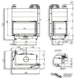 Повітряна камінна топка Gavryliv&Sons 90x51x54 гільйотина — фото 3