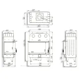 Камінна топка BOKAR 855047 L (17,0 kW ) black ceramatex — фото 9