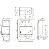 Камінна топка BOKAR 755047 R (15,2 kW ) black ceramatex — фото 9