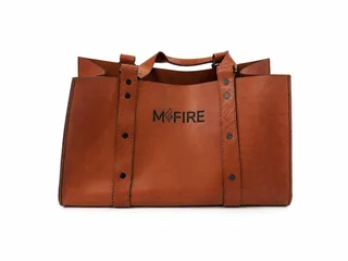 Шкіряна сумка M-Fire коричнева — фото 1