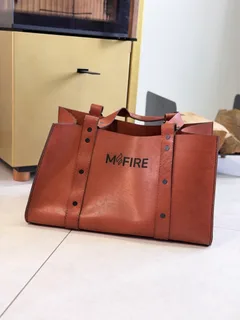 Шкіряна сумка M-Fire коричнева — фото 4