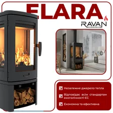 Чавунна піч RAVAN Elara 10 кВт — фото 16