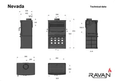 Чавунна піч Ravan Nevada 14 kW — фото 12